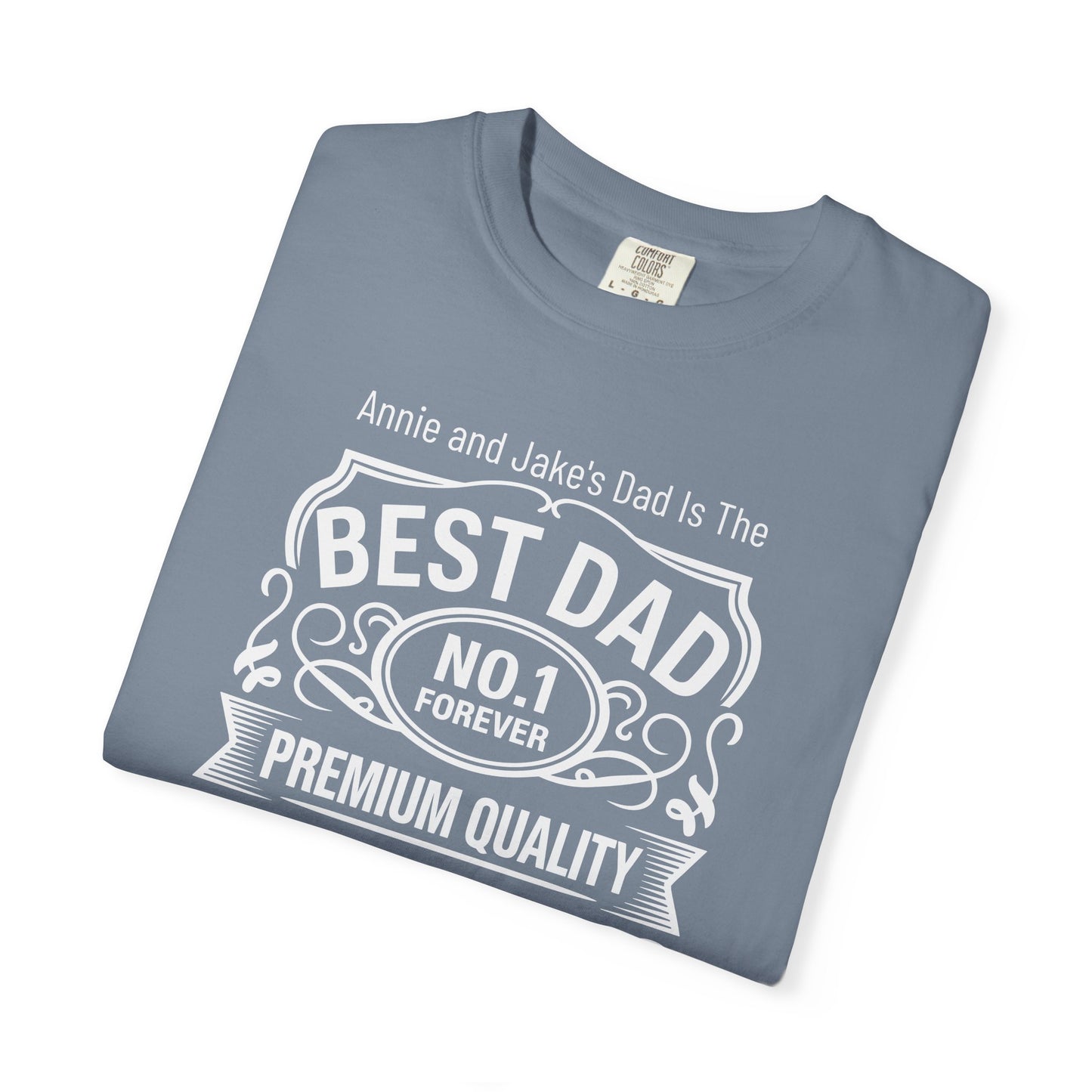 Premium Dad Custom Kid's Names— Fathers Day Tee