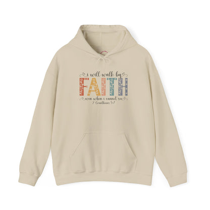 Walk By Faith — Inspirational Faith Graphic Hoodie