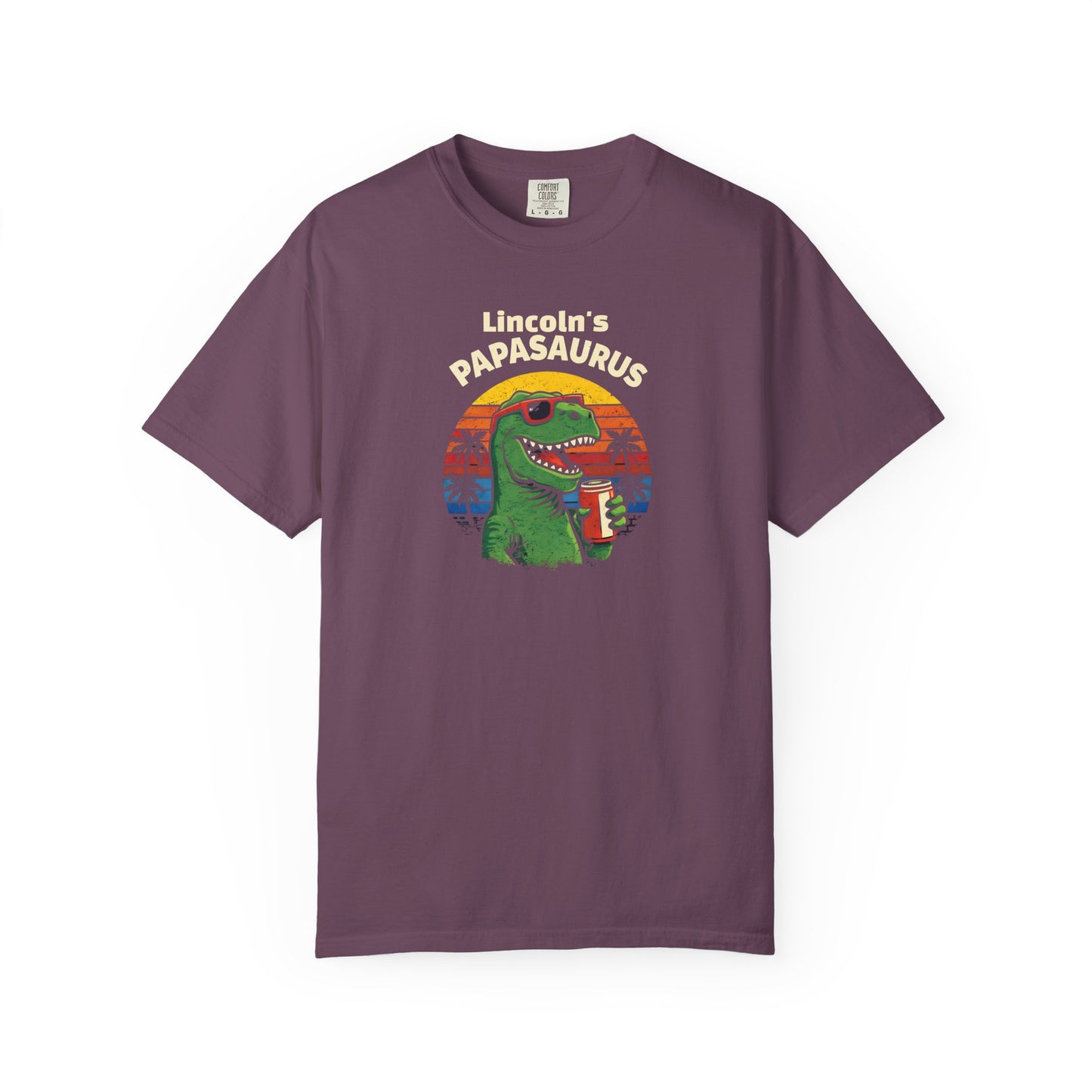 Papasaurus Custom Kid's Names— Fathers Day Tee