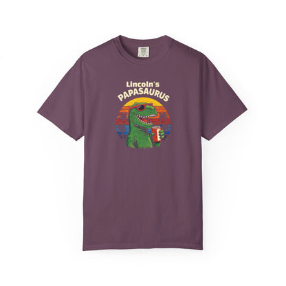 Papasaurus Custom Kid's Names— Fathers Day Tee