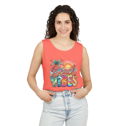 Beach Vibes — Breathable Garment-Dyed Summer Tank