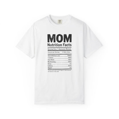 Mom Nutrition Facts T-Shirt — Mom Script Graphic Tee