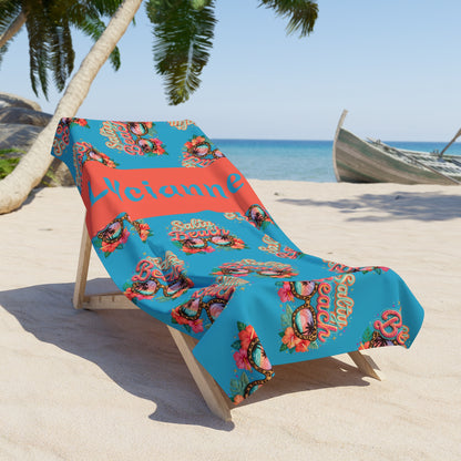 Salty B Beach Towel — Personalized Name