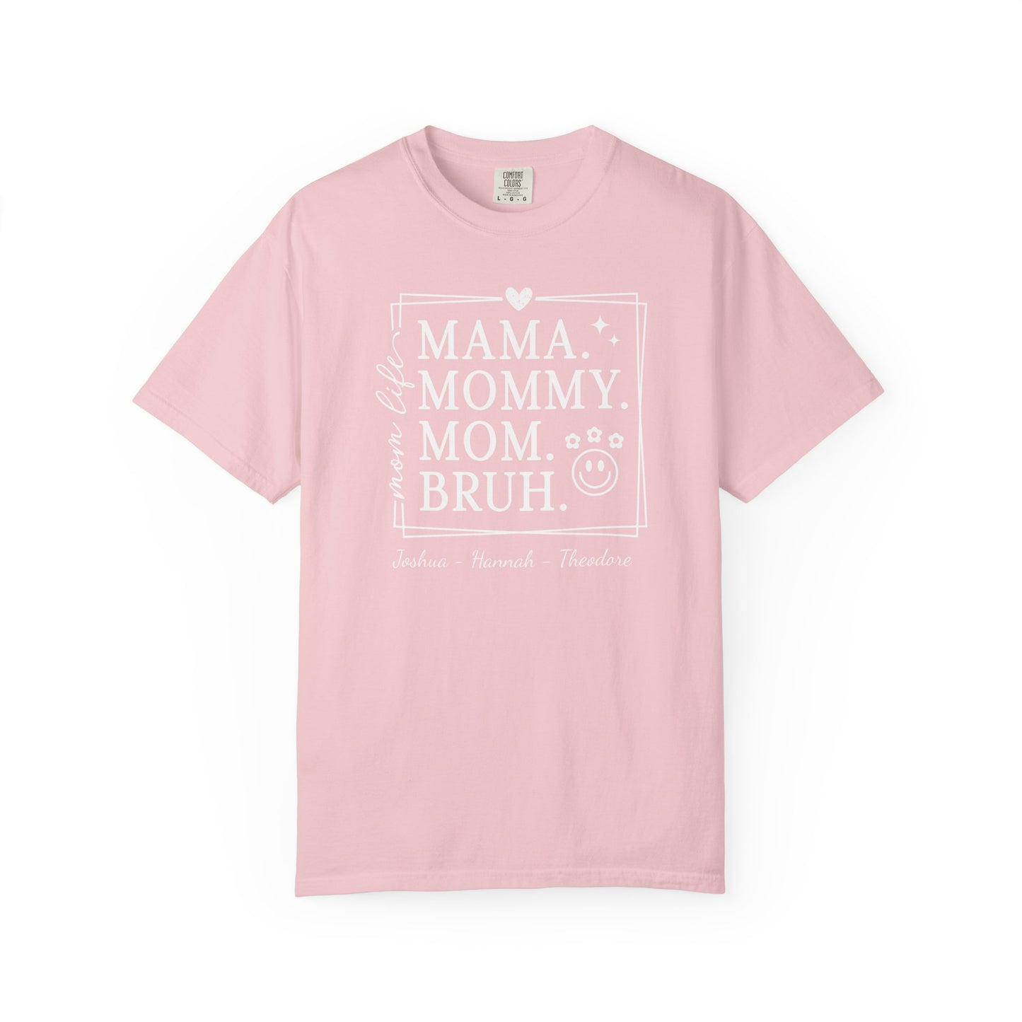 Mom Life Custom Name T-Shirt — Personalized Mom Script Graphic Tee