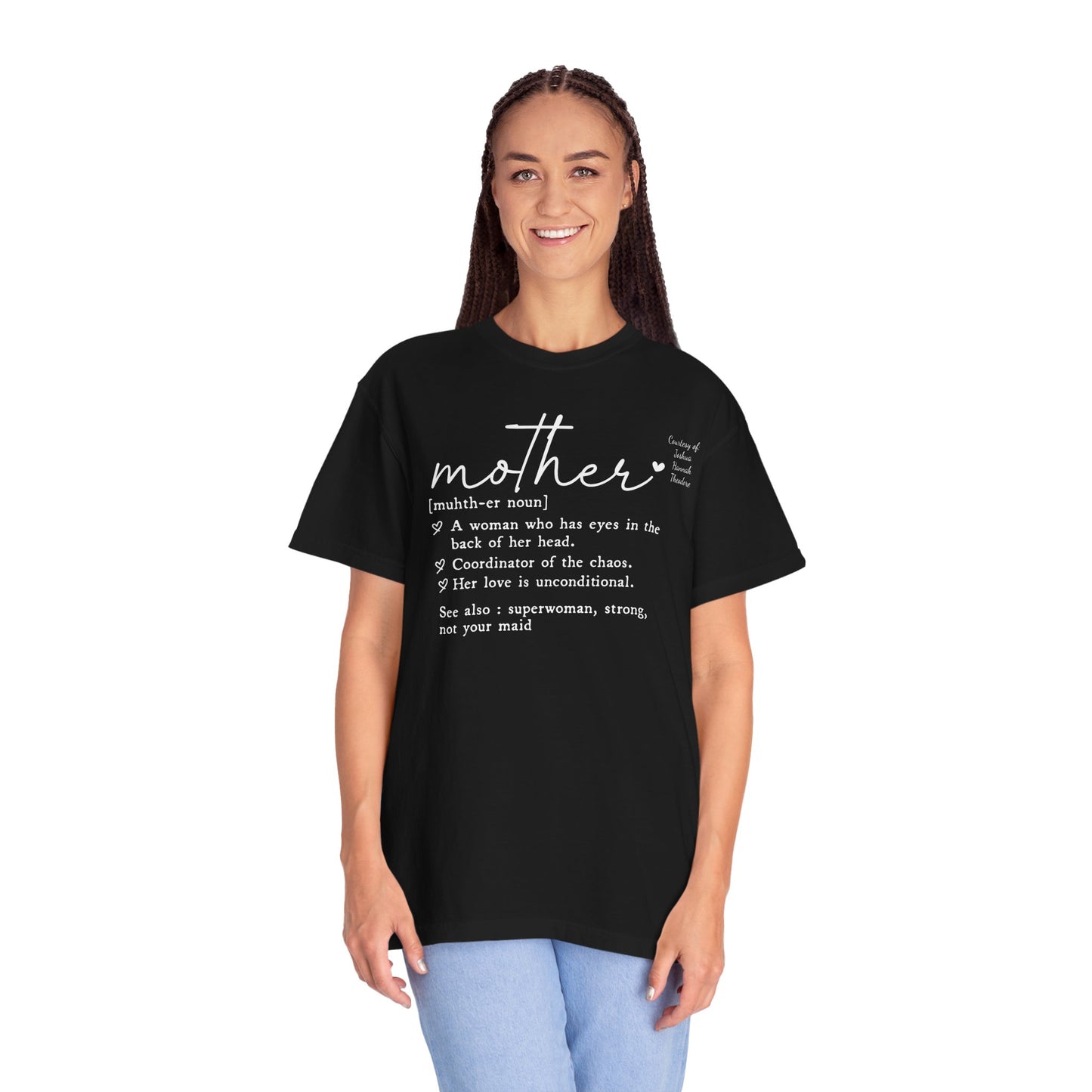 Mother Definition T-Shirt — Personalized Mom Script Graphic Tee
