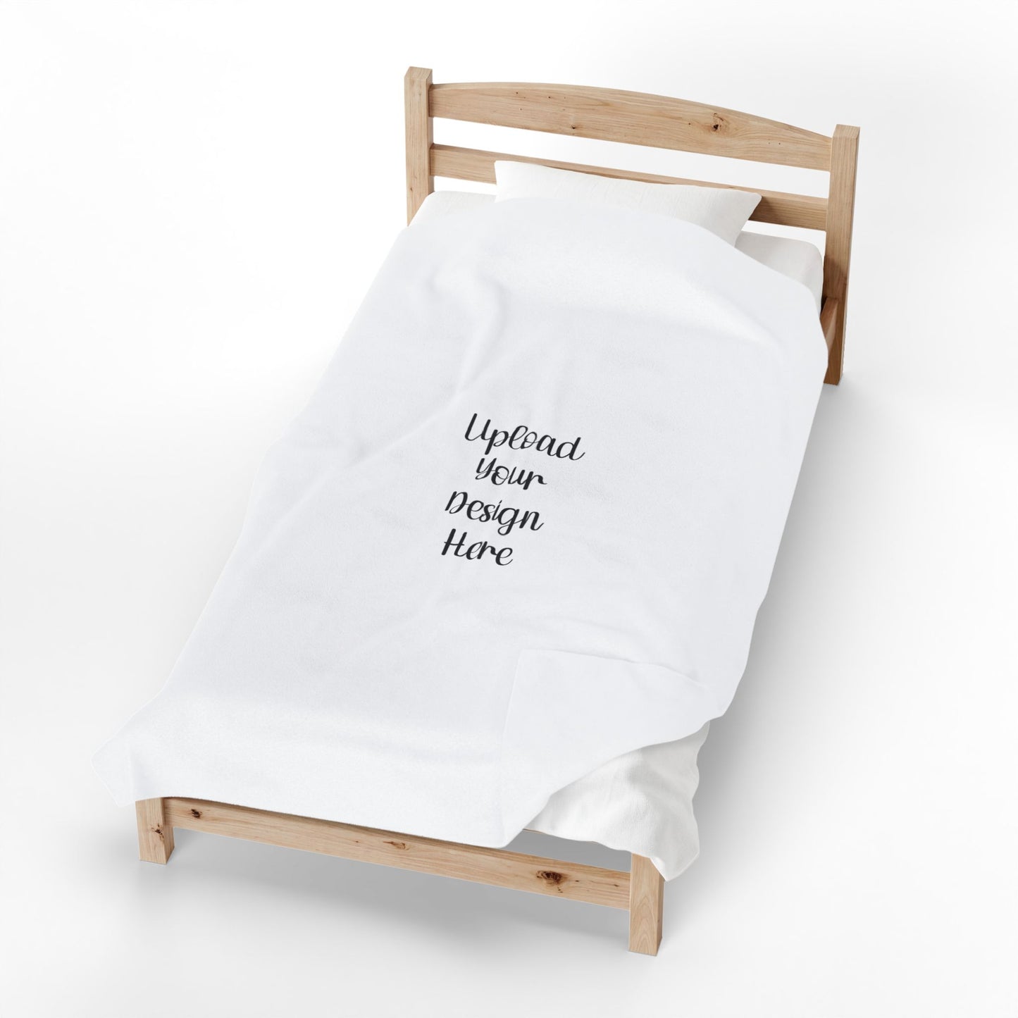 Custom Velveteen Plush Blanket — Upload Your Design