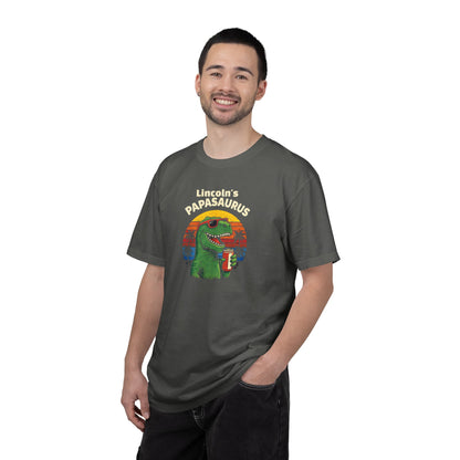 Papasaurus Custom Kid's Names— Fathers Day Tee