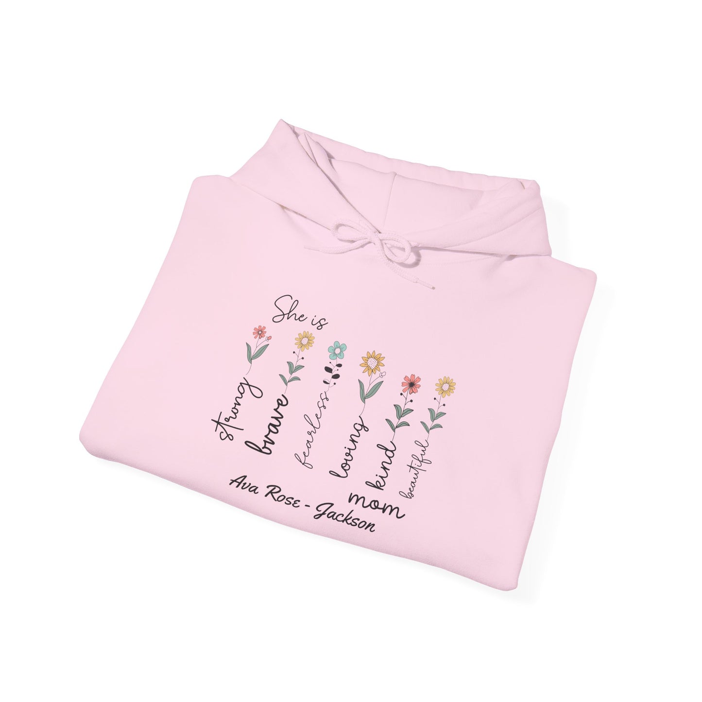 She Is Custom Kids Name Mama Hoodie — Personalized Mom Hoodie