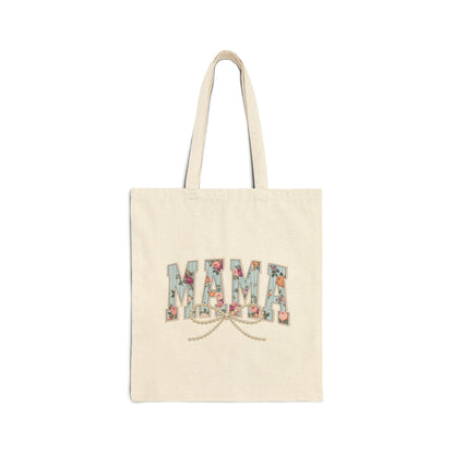 Mama Pearls -Cotton Canvas Tote Bag