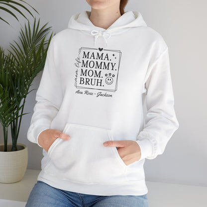Mom Life Custom Kids Name Mama Hoodie — Personalized Mom Hoodie