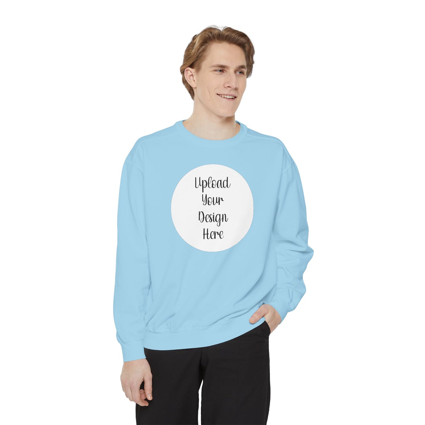 *Custom Crewneck Sweatshirt — Comfort Colors Various Colors - Upload Your Design