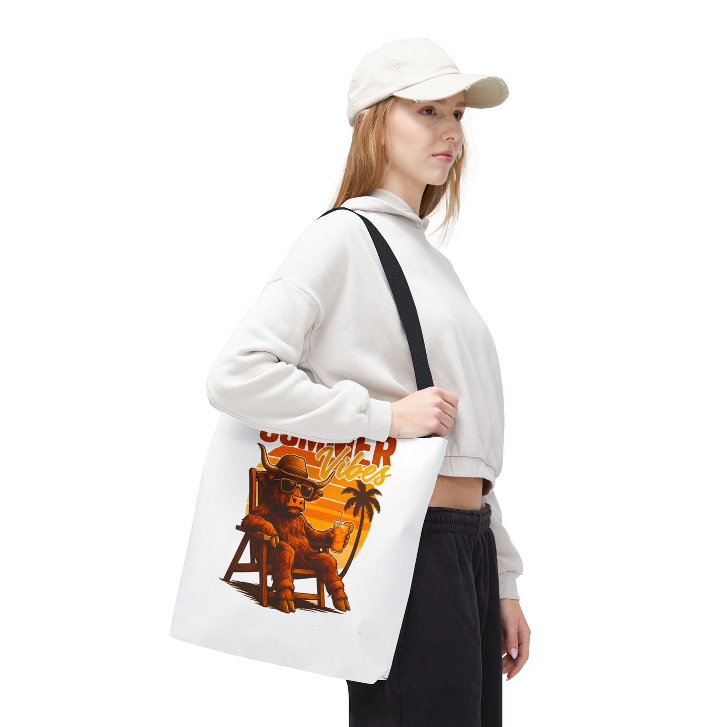 Highland Cow — Beach-Ready AOP Carryall