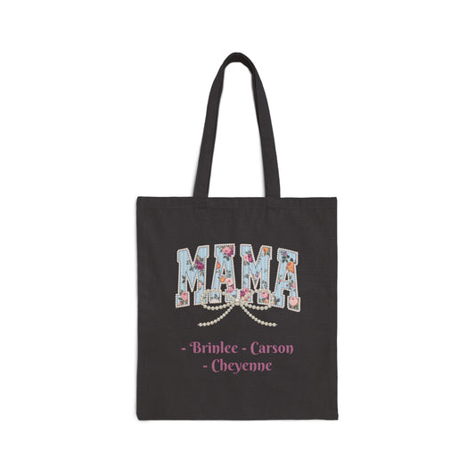 Mama Pearls Custom Names — Personalized Mom Tote