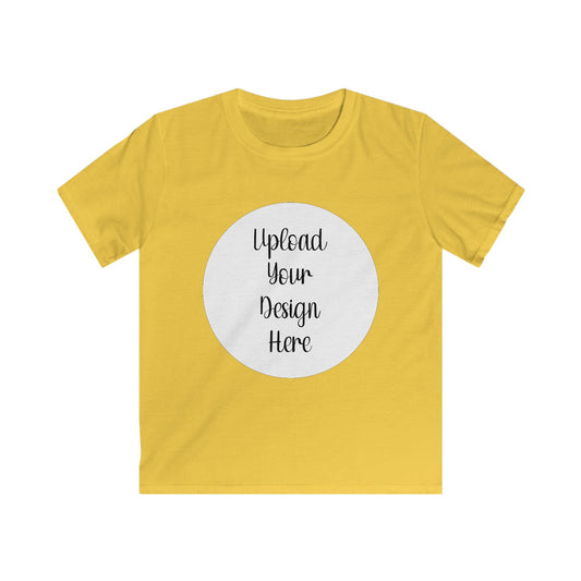 *Custom Kids Tee — Gildan Soft Style Various Colors - Upload Your Design