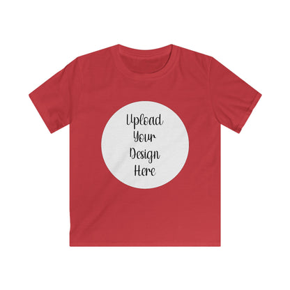 *Custom Kids Tee — Gildan Soft Style Various Colors - Upload Your Design