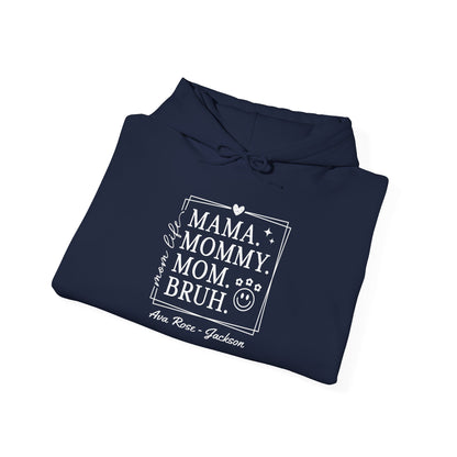 Mom Life Custom Kids Name Mama Hoodie — Personalized Mom Hoodie