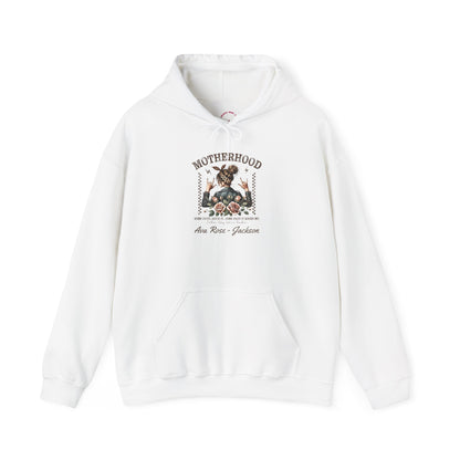 Rockin Motherhood Custom Kids Name Mama Hoodie — Personalized Mom Hoodie