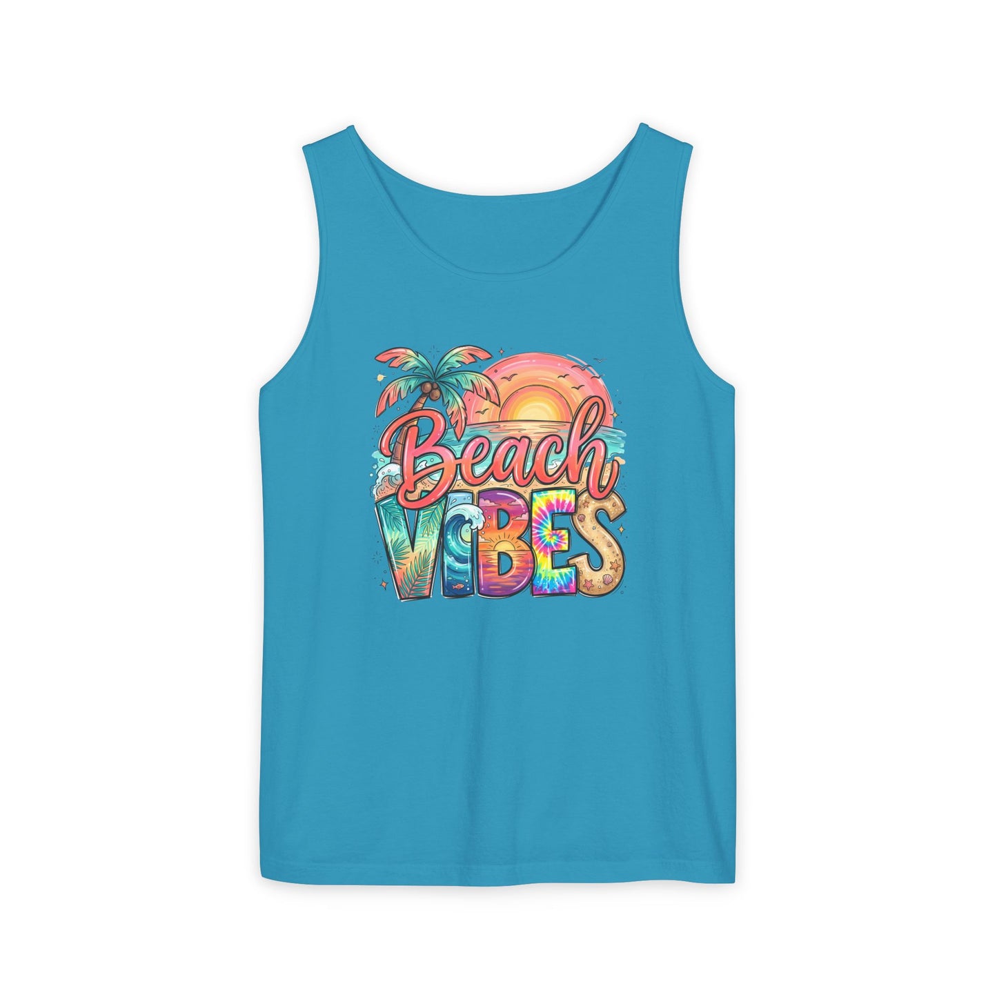Beach Vibes — Breathable Garment-Dyed Summer Tank