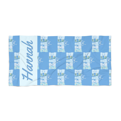 Pearl Beach Towel — Personalized Name & Design