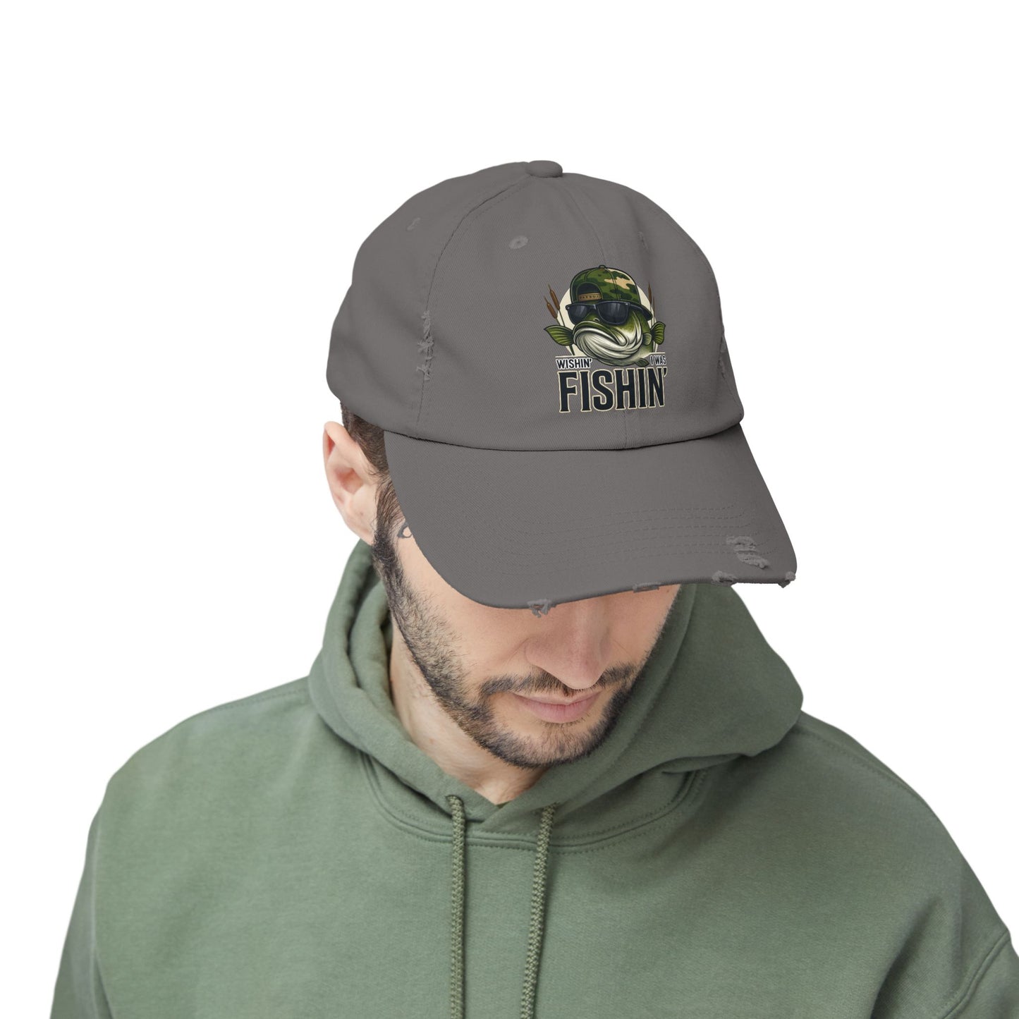 Wishin I Was Fishin —  Baseball Hat