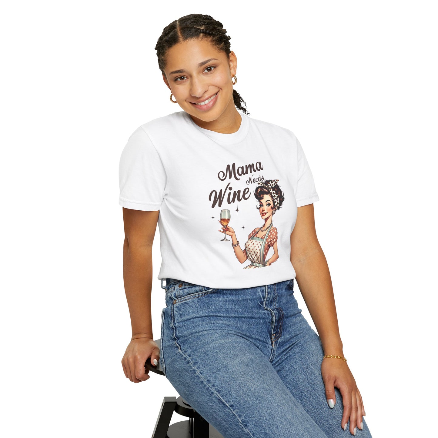 Mama Needs Wine T-Shirt —Mom Graphic Tee