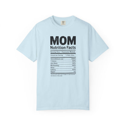 Mom Nutrition Facts T-Shirt — Mom Script Graphic Tee