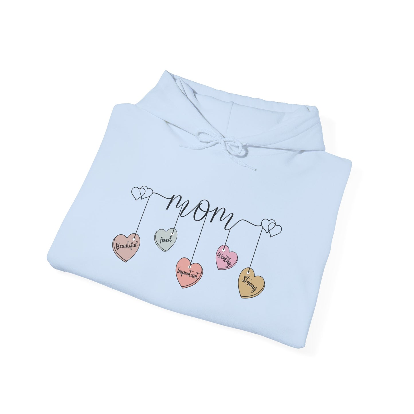Mom Hearts — Graphic Hoodie