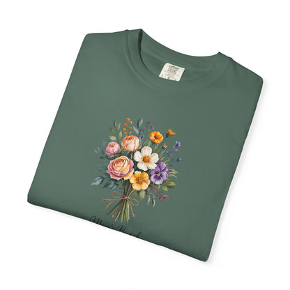 Mom's Bunch Custom Name T-Shirt — Personalized Mom Script Graphic Tee
