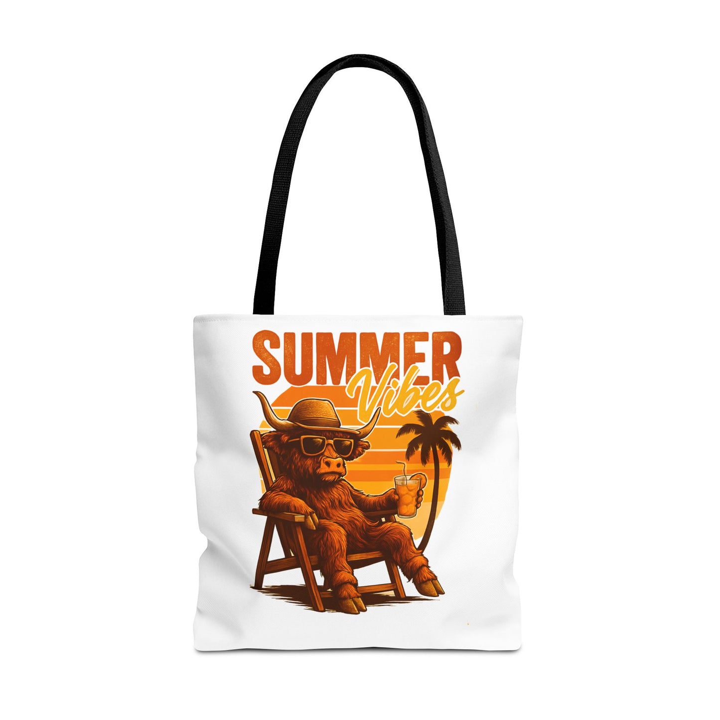 Highland Cow — Beach-Ready AOP Carryall