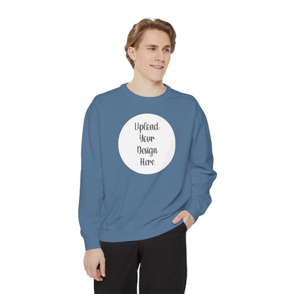*Custom Crewneck Sweatshirt — Comfort Colors Various Colors - Upload Your Design