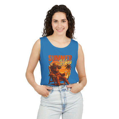 Highland Cow — Breathable Garment-Dyed Summer Tank