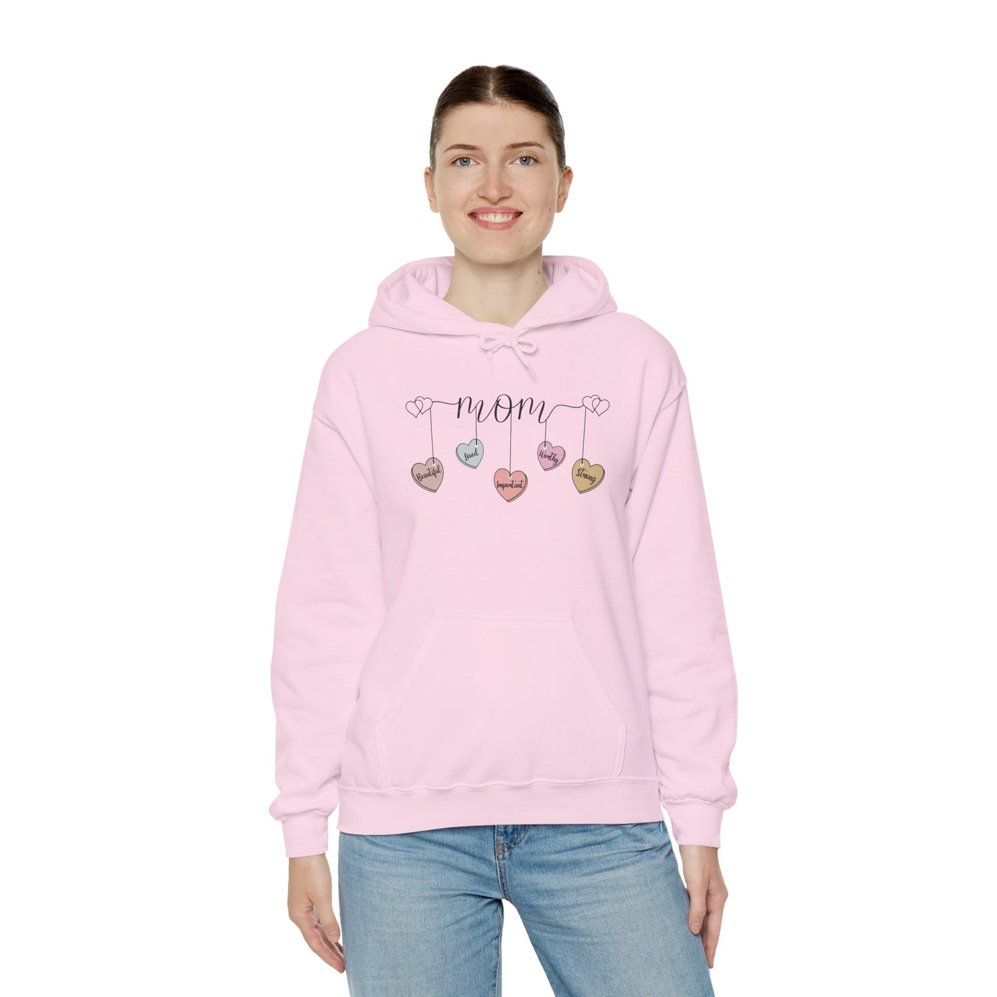 Mom Hearts — Graphic Hoodie
