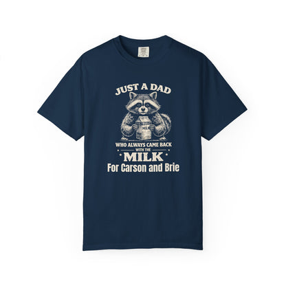 Just A Dad Custom Kid's Names— Fathers Day Tee