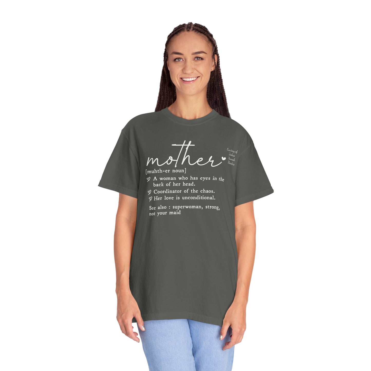 Mother Definition T-Shirt — Personalized Mom Script Graphic Tee