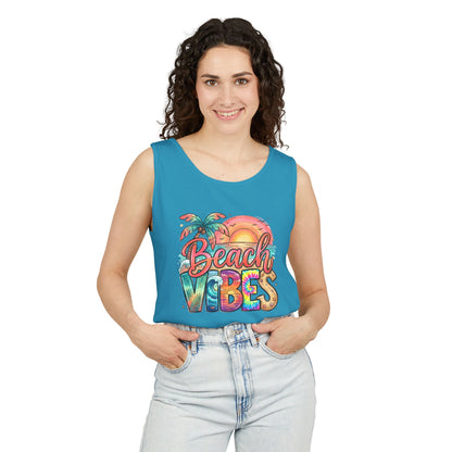 Beach Vibes — Breathable Garment-Dyed Summer Tank