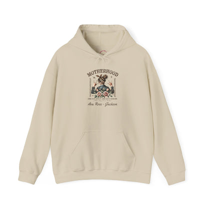 Rockin Motherhood Custom Kids Name Mama Hoodie — Personalized Mom Hoodie