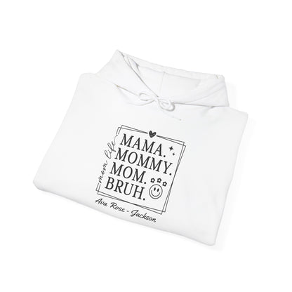 Mom Life Custom Kids Name Mama Hoodie — Personalized Mom Hoodie