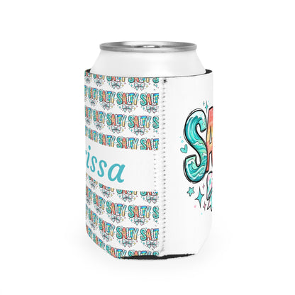 Salty Can Cooler Sleeve — Personalized Can Koozie for BBQs & Beach Days