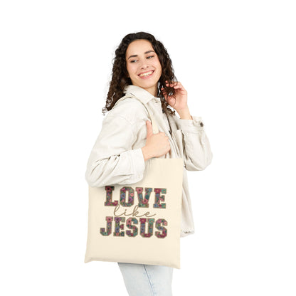 Love Like Jesus -Cotton Canvas Tote Bag