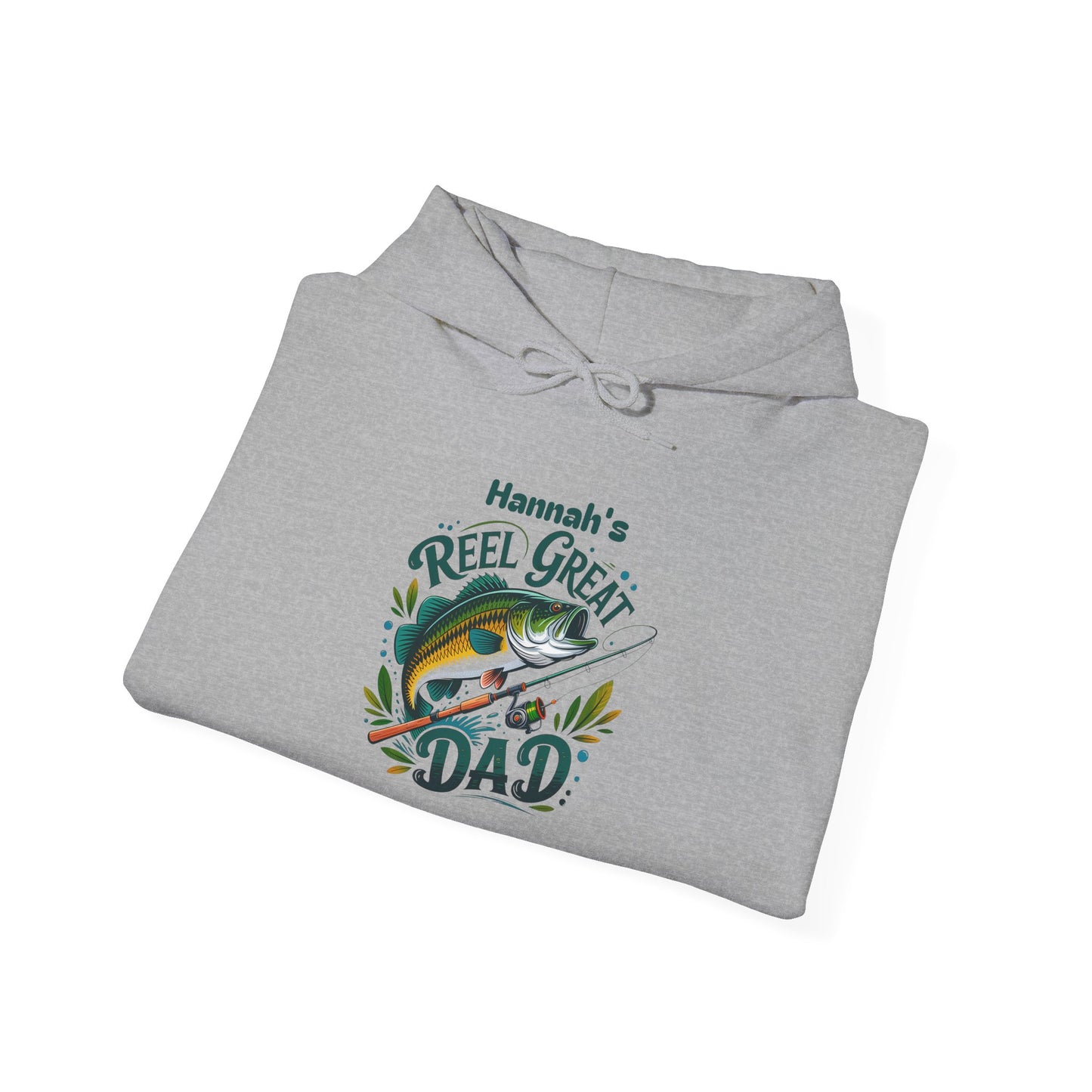 Reel Great Dad Custom Kid's Names Hoodie - Personalized Gift