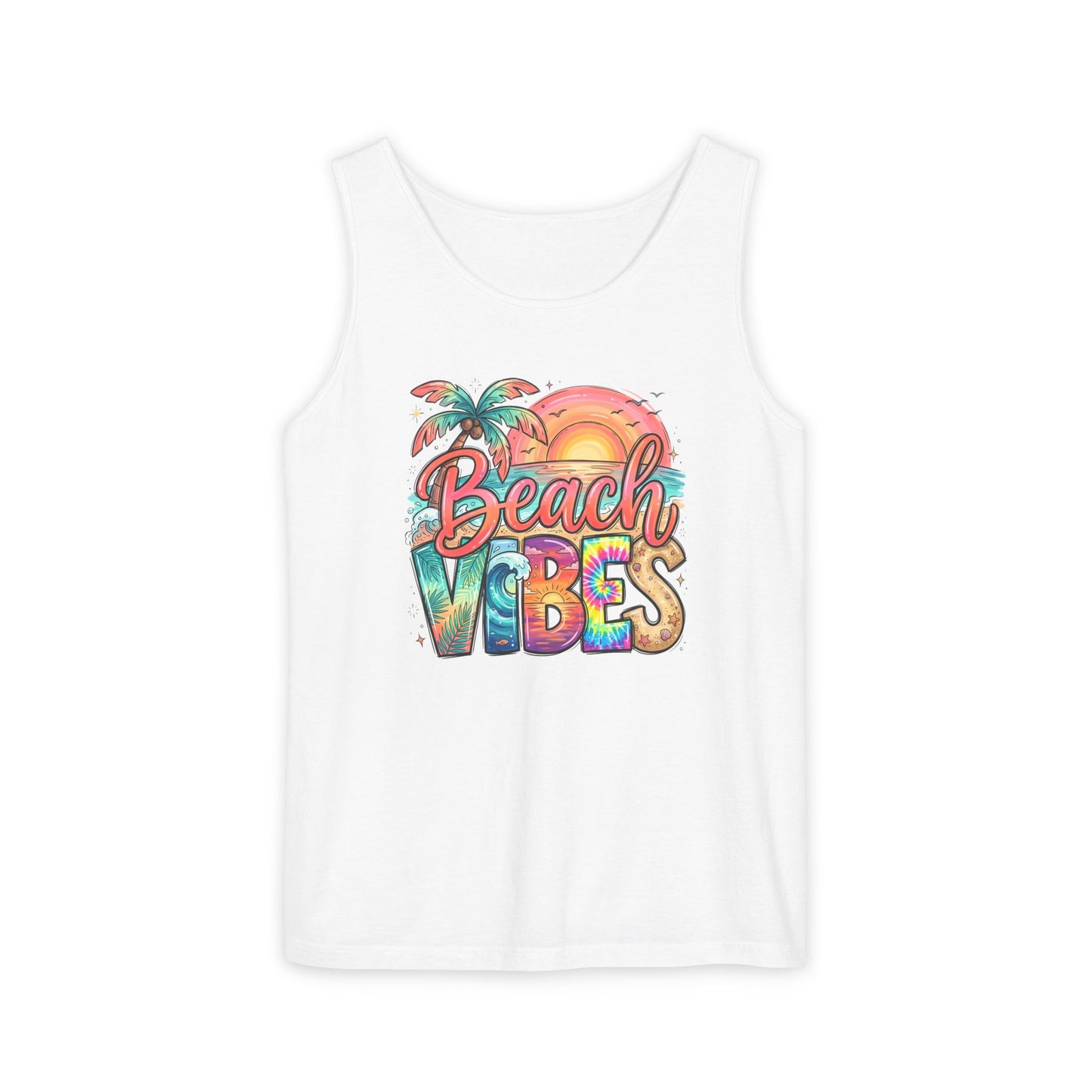 Beach Vibes — Breathable Garment-Dyed Summer Tank