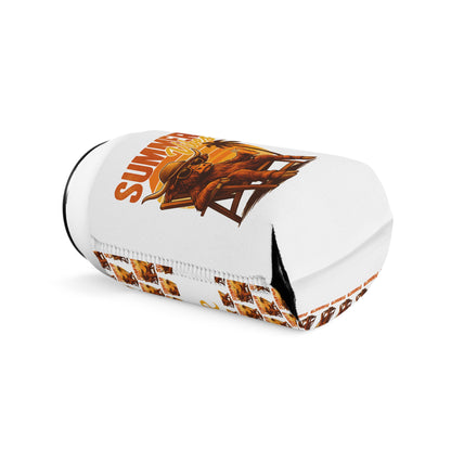Highland Cow Can Cooler Sleeve — Personalized Can Koozie for BBQs & Beach Days