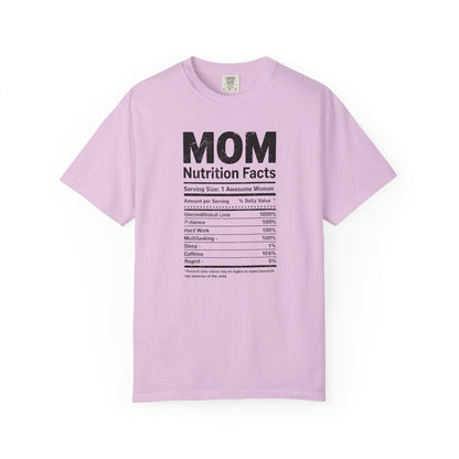 Mom Nutrition Facts T-Shirt — Mom Script Graphic Tee