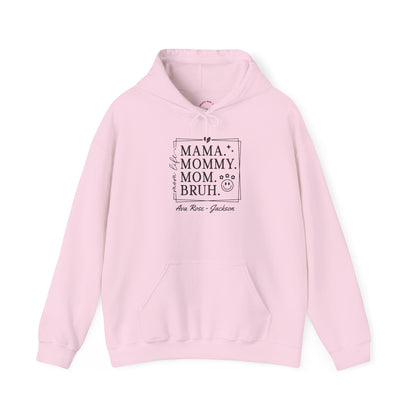 Mom Life Custom Kids Name Mama Hoodie — Personalized Mom Hoodie