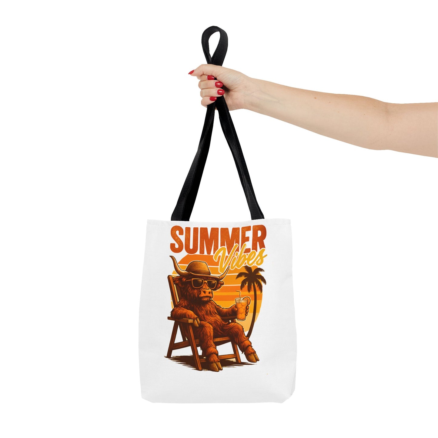 Highland Cow — Beach-Ready AOP Carryall