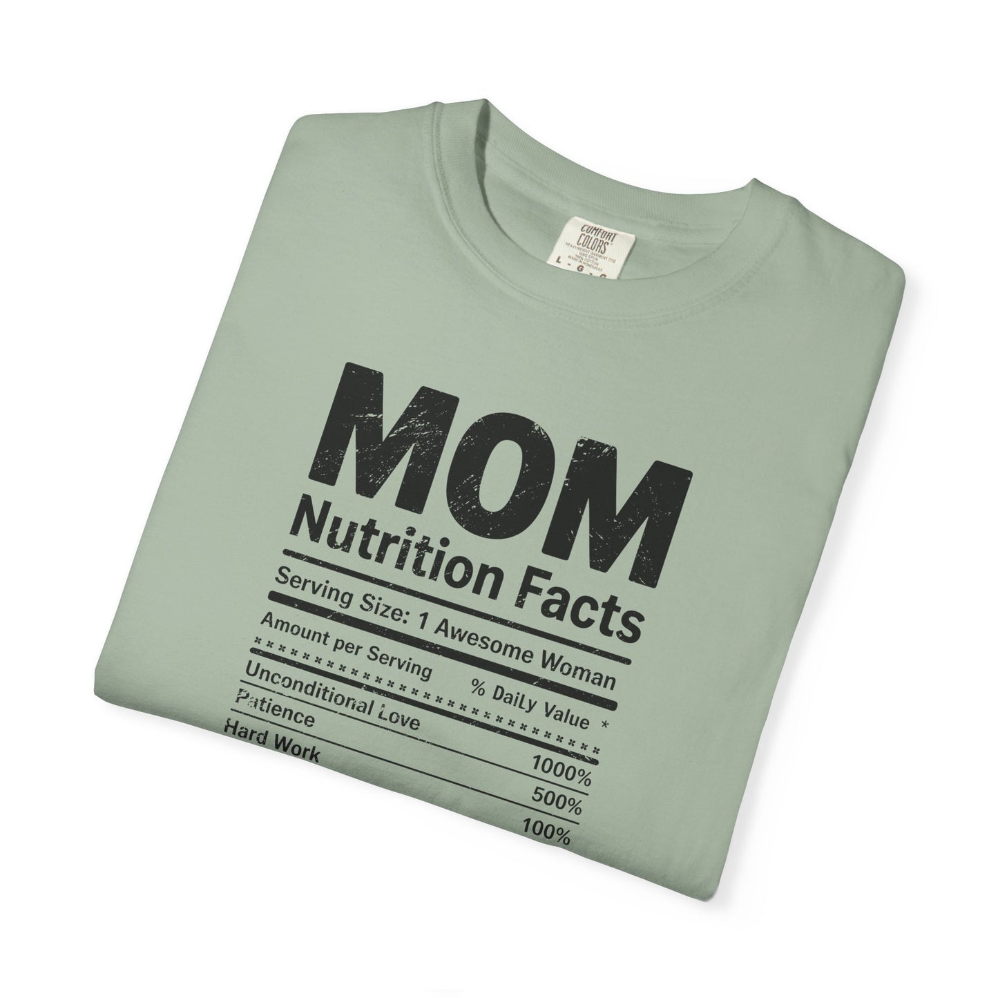 Mom Nutrition Facts T-Shirt — Mom Script Graphic Tee