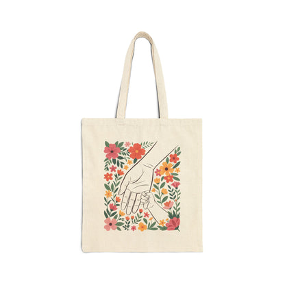 Mama Hand -Cotton Canvas Tote Bag