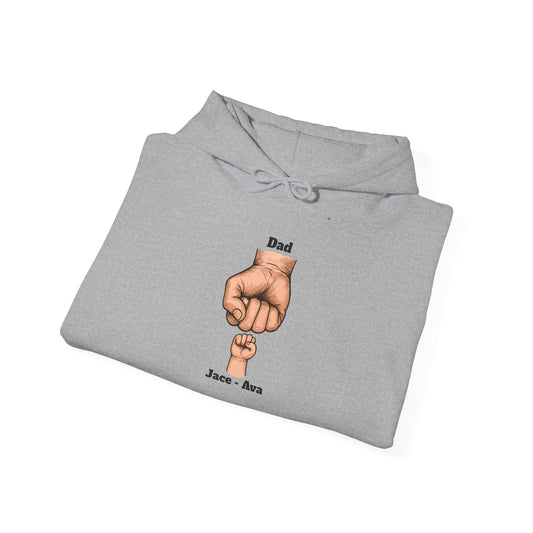 Fist Bump Custom Kid's Names Hoodie - Personalized Gift