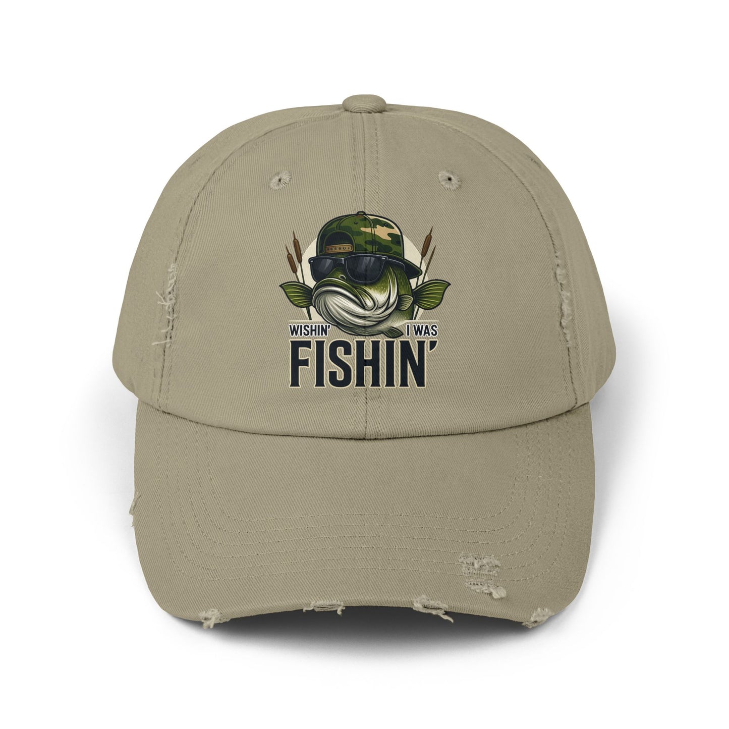 Wishin I Was Fishin —  Baseball Hat