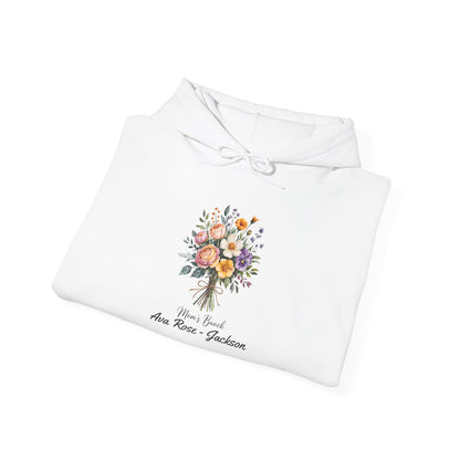 Mom's Bunch Custom Kids Name Mama Hoodie — Personalized Mom Hoodie